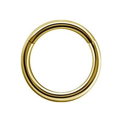 Anneau clicker en or 18k avec bras articulé Anneau clicker en or 18k avec bras articulé
