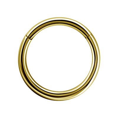 Anneau clicker en or 18k avec bras articulé Anneau clicker en or 18k avec bras articulé