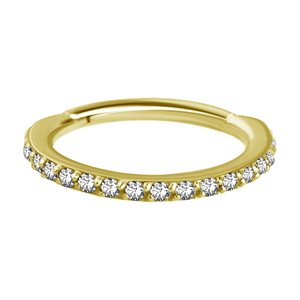 18k gold jewelled hinged clicker