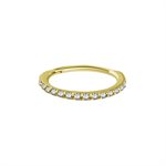 18k gold jewelled hinged clicker