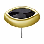 18k gold threadless marquise attachment w. premium zirconia