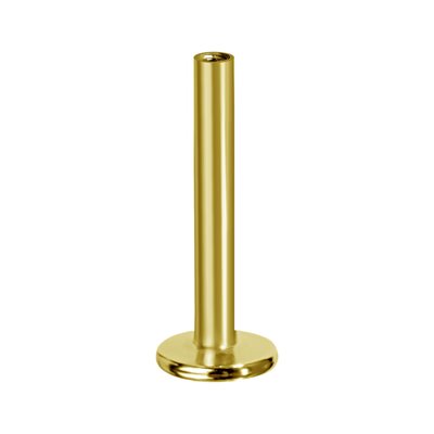 Tige de labret sans filet en or 18k Tige de labret sans filet en or 18k