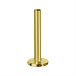 Tige de labret sans filet en or 18k