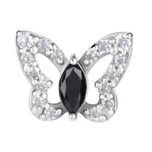 CoCr threadless butterfly attachment with premium zirconia