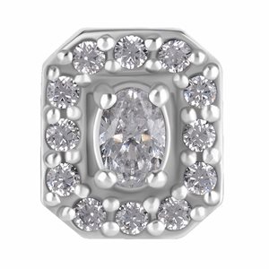 CoCr threadless attachment with premium zirconia