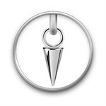 CoCr 7mm spike charm for clicker