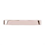 18k rose gold plated CoCr oval belly clicker -square profile