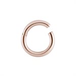 Anneau continu en or rose 18k avec bras articulé