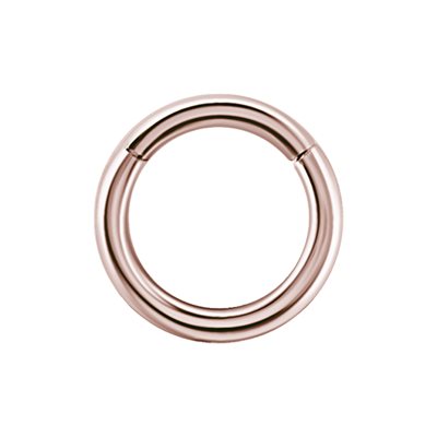 Anneau continu en or rose 18k avec bras articulé Anneau continu en or rose 18k avec bras articulé