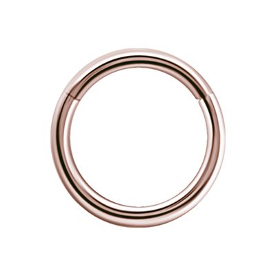 Anneau continu en or rose 18k avec bras articulé Anneau continu en or rose 18k avec bras articulé