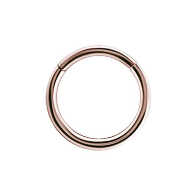 Anneau continu en or rose 18k avec bras articulé Anneau continu en or rose 18k avec bras articulé