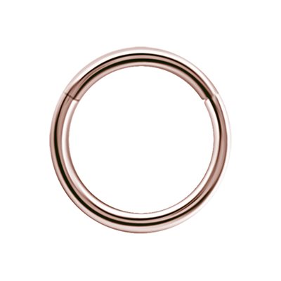 Anneau continu en or rose 18k avec bras articulé Anneau continu en or rose 18k avec bras articulé