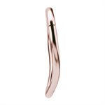 Anneau clicker plaqué or rose 24k en V avec bras articulé
