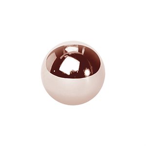 24k rose gold plated steel spare remplacement ball