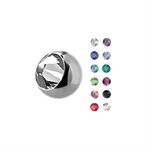 Titanium jewelled spare replacement ball