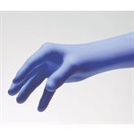 Medical grade blue nitrile gloves